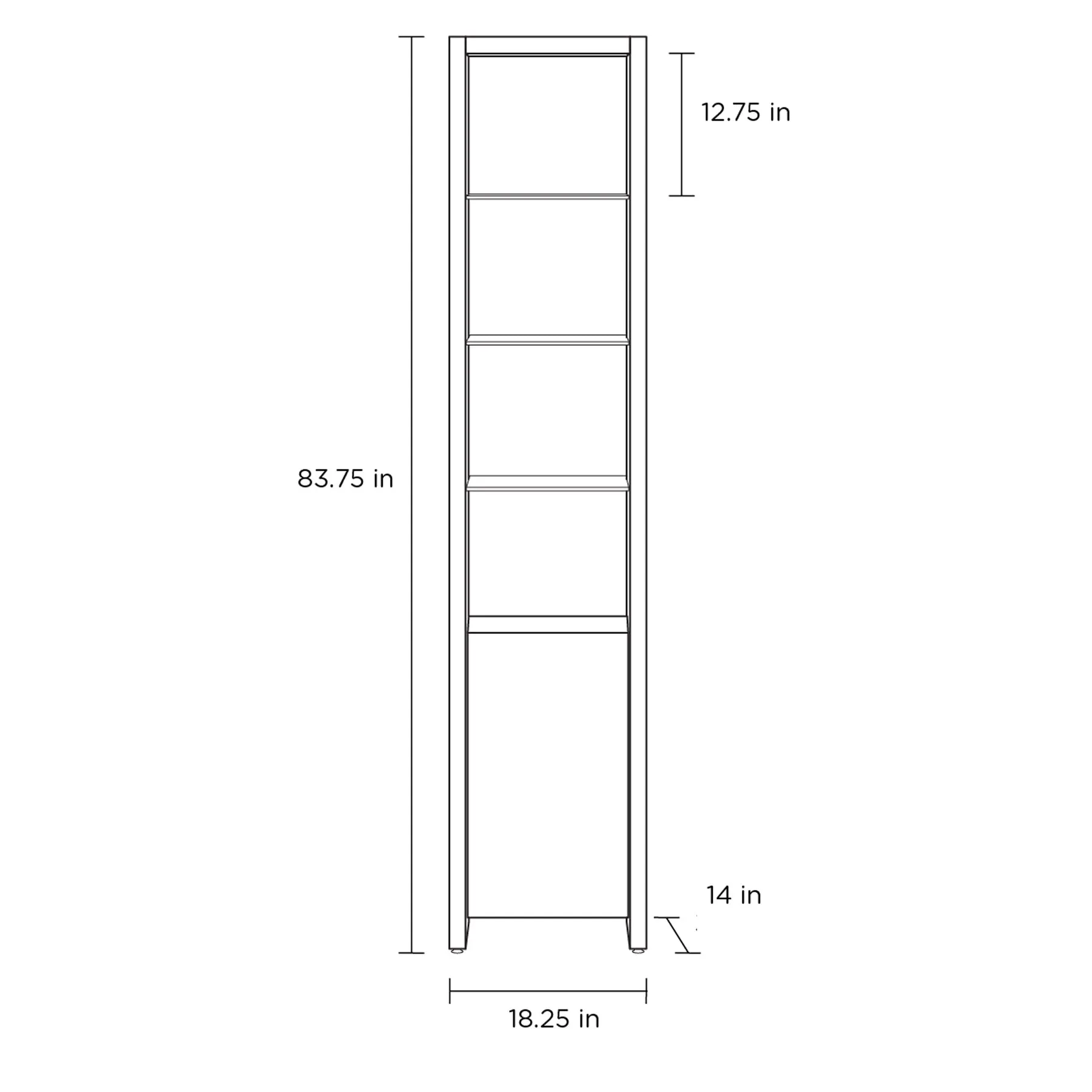 Linea Single Shelf