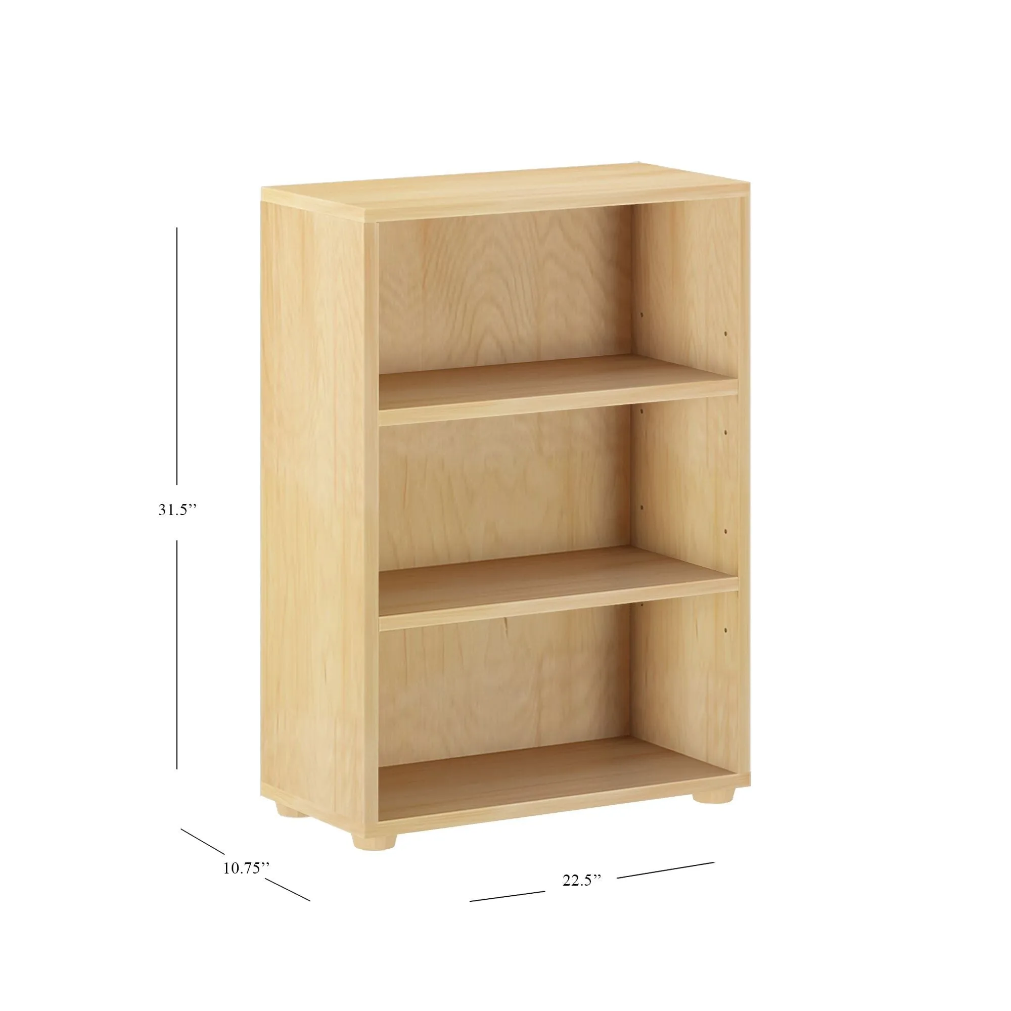 Low 3 Shelf Bookcase