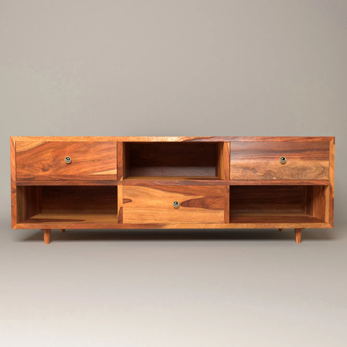 Melbourne Melody Style Wooden Handmade with Multi Storage TV Unit for Home