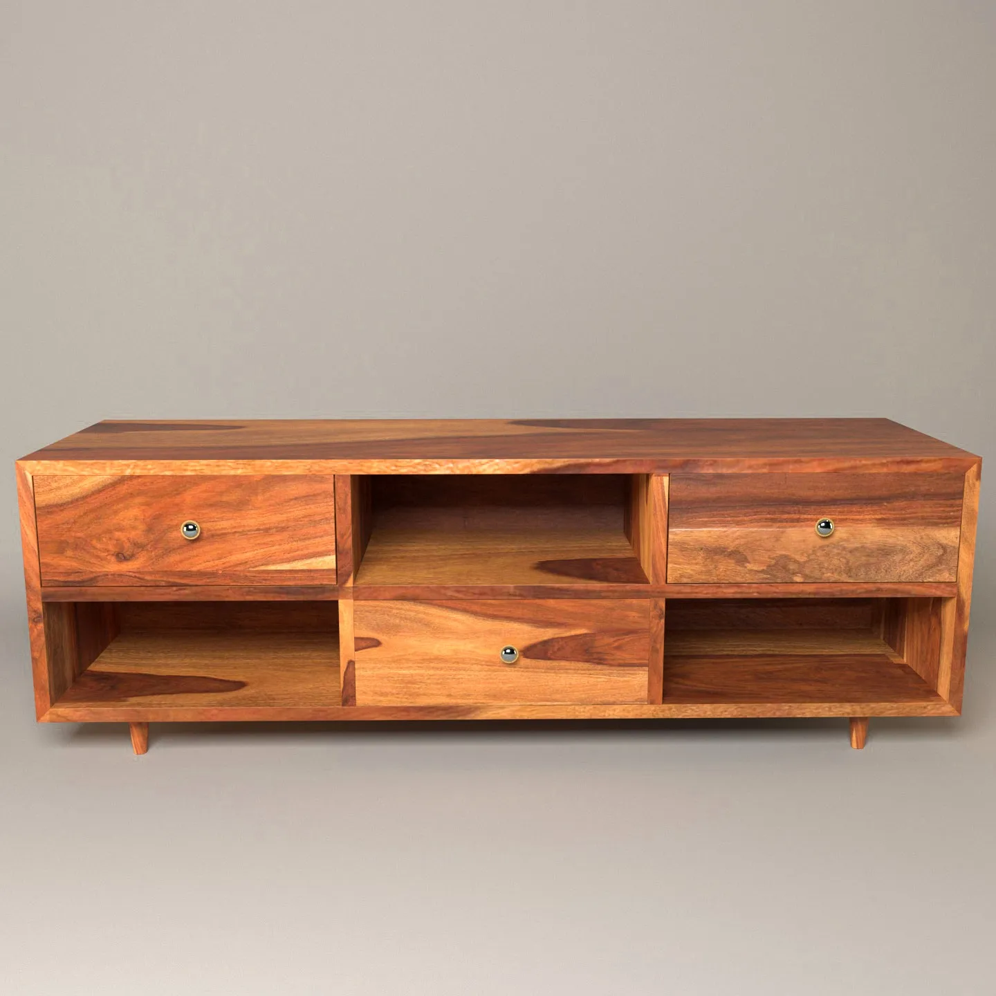 Melbourne Melody Style Wooden Handmade with Multi Storage TV Unit for Home