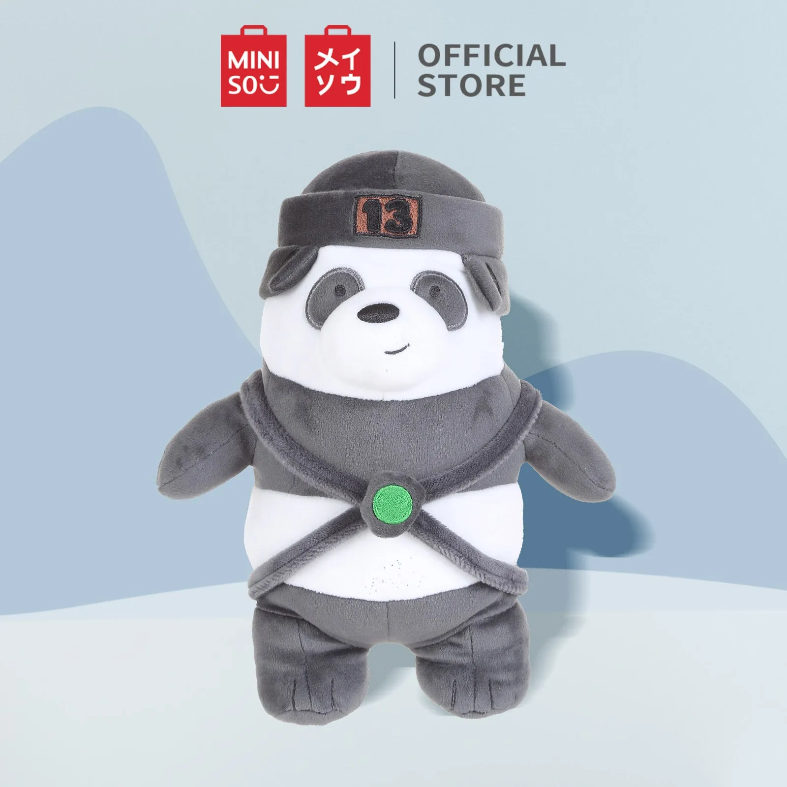 MINISO x We Bare Bears - 10 inches Standing Plushie with Hat