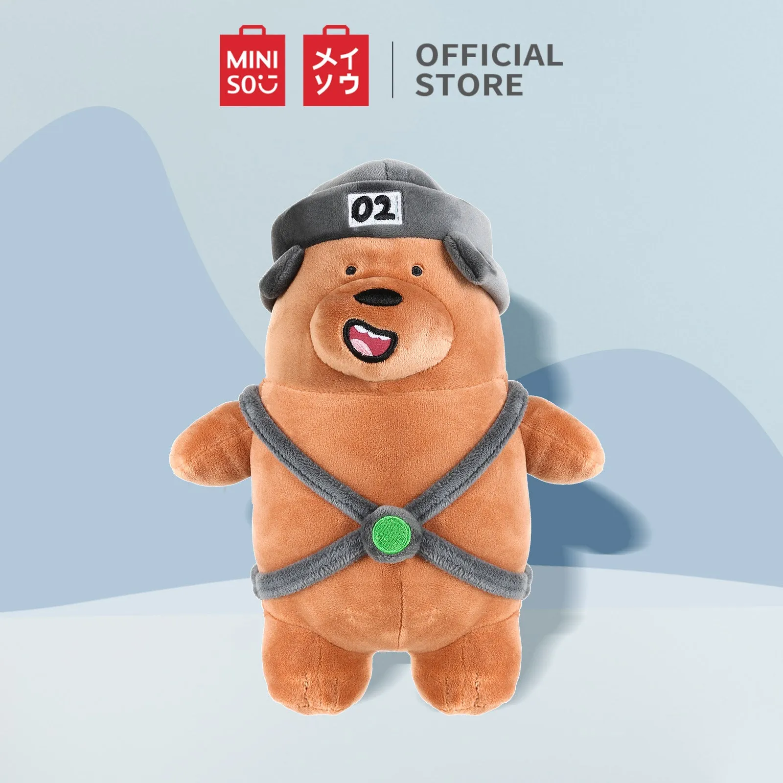 MINISO x We Bare Bears - 10 inches Standing Plushie with Hat