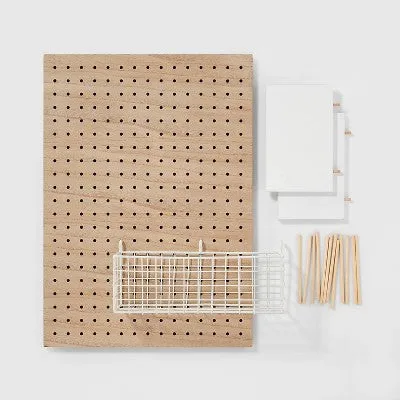 Modular Organization System Pegboard Brown - Pillowfort