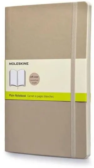 Moleskine Plain Soft Cover Notebook Pocket Size Khaki