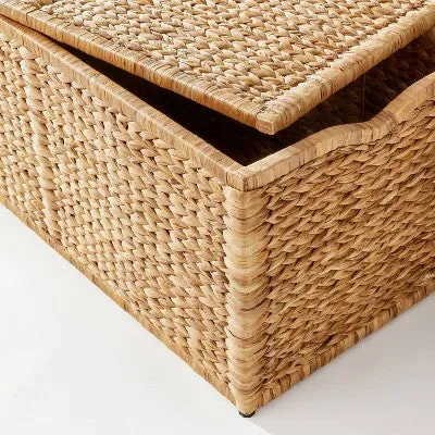 Open Box - Natural Woven Storage Bench - Threshold designed with Studio McGee