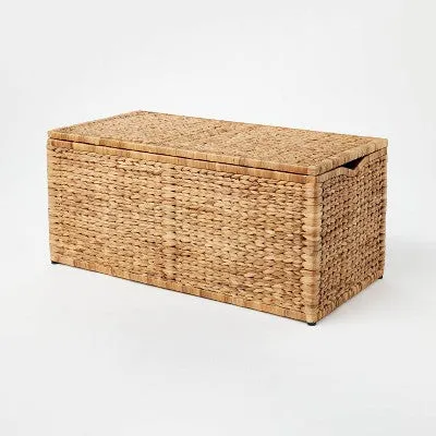 Open Box - Natural Woven Storage Bench - Threshold designed with Studio McGee