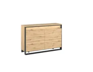 Quant 6 Drawer Chest (LED Included) - Oak Artisan