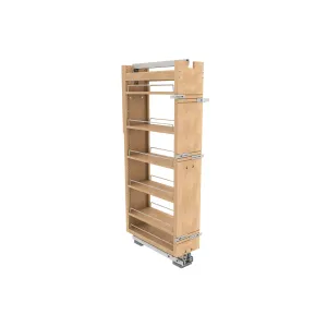 Rev-A-Shelf / 448-TPF51-8-1 / Wood Tall Cabinet Pullout Pantry Organizer w/ Soft-Close