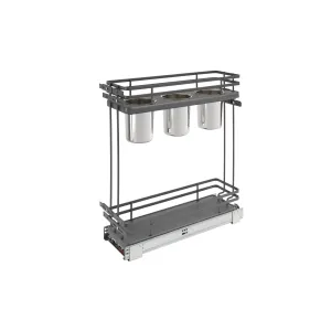 Rev-A-Shelf / 5322UT-BCSC-6-FOG / Two-Tier Utensil Pullout Organizers w/ Soft-Close