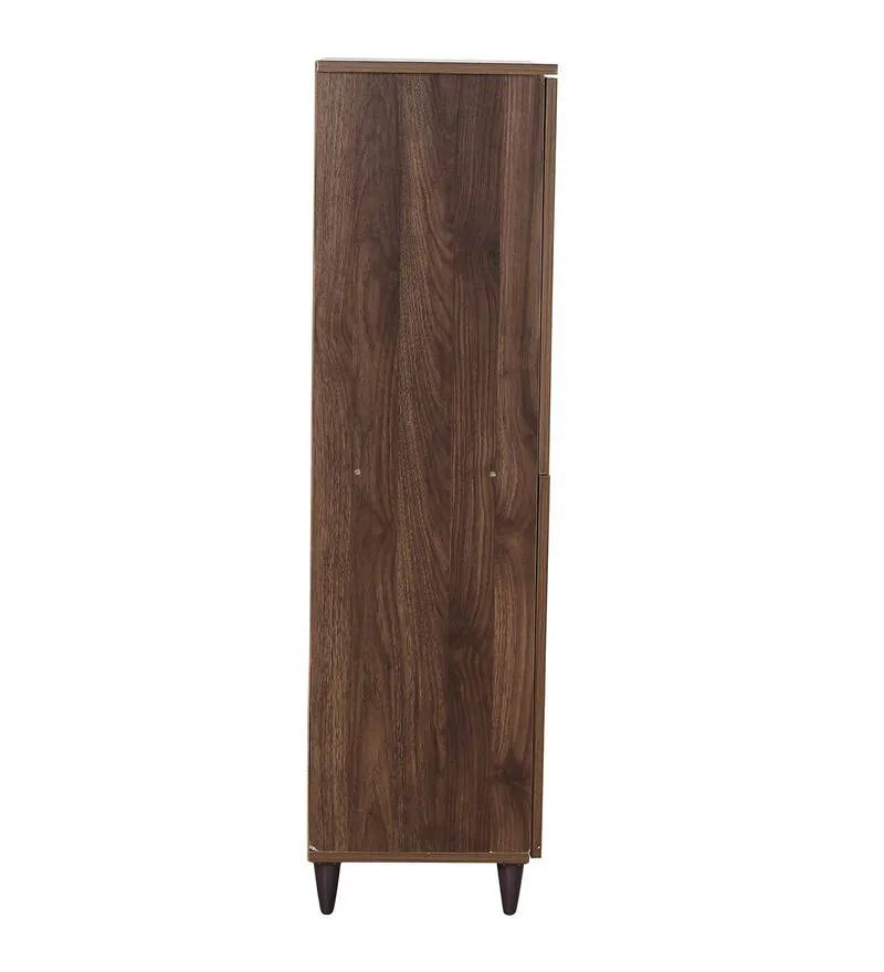 Ronald 4 Door Shoe Cabinet In Columbia Walnut Finish