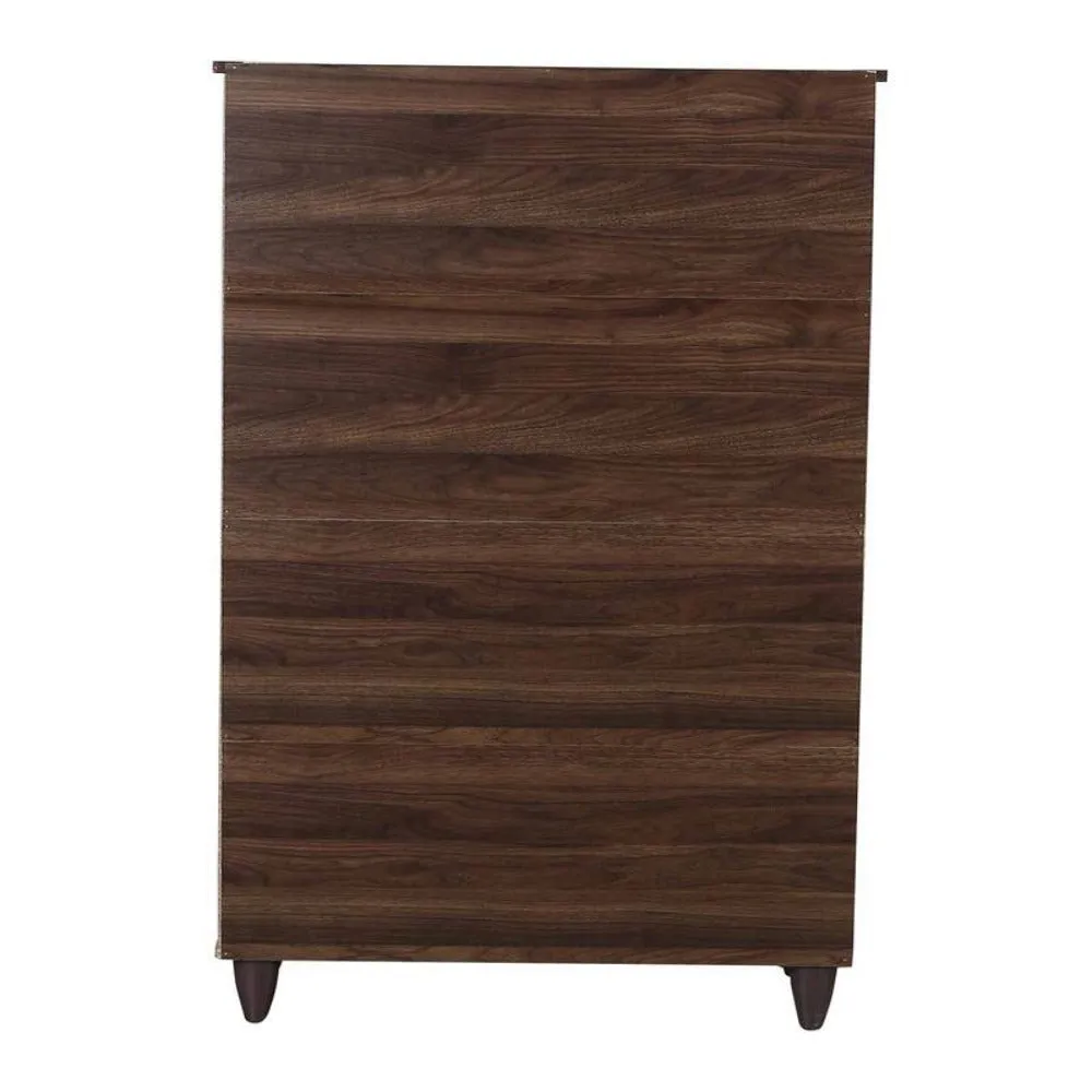 Ronald 4 Door Shoe Cabinet In Columbia Walnut Finish