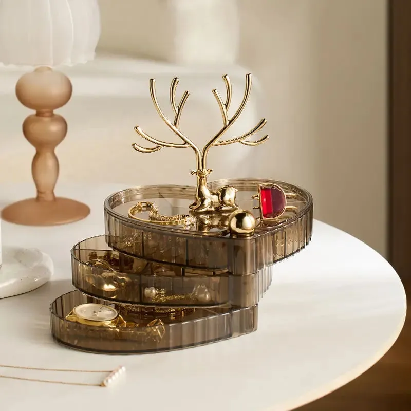 ROTATING HEART JEWELRY ORGANIZER