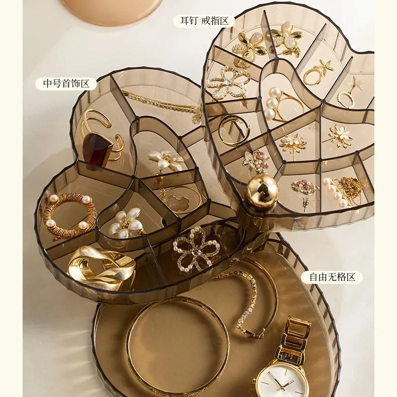 ROTATING HEART JEWELRY ORGANIZER