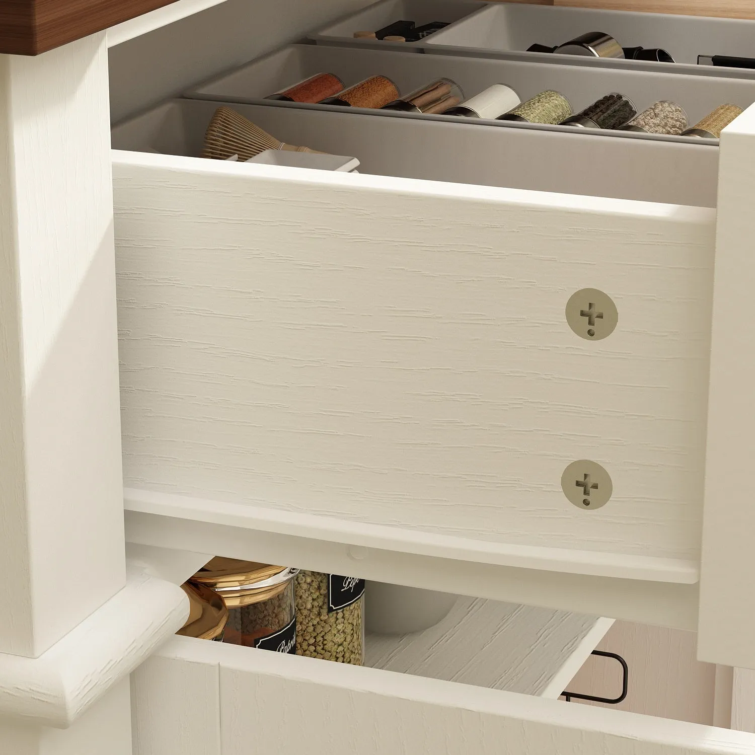 Sideboard With Storage 2 Drawers and 4 Doors