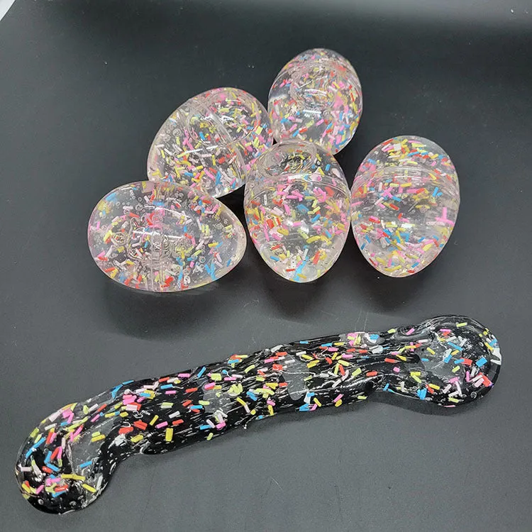 Starry Sky Crystal Mud Colorful Egg Slim Mixed Color Colored Clay Jelly Mud Slim