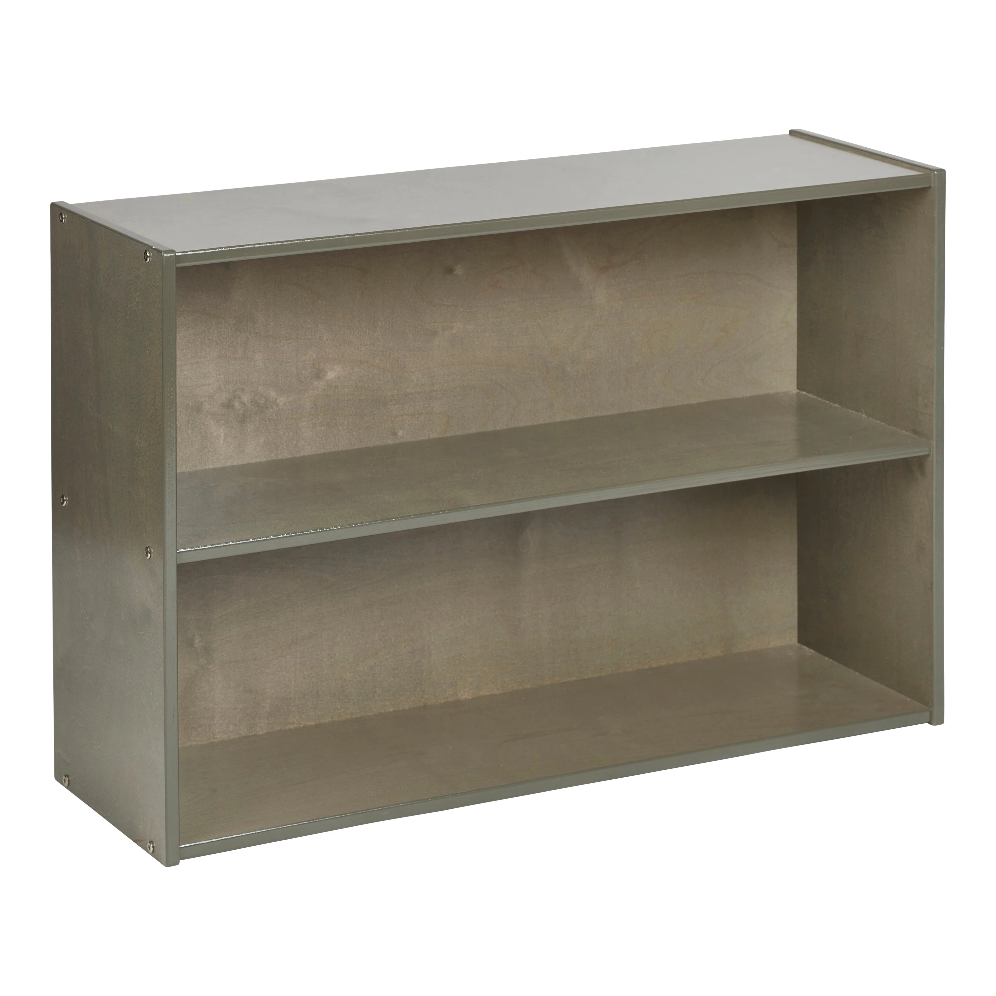 Streamline 2-Shelf Storage Cabinet with Back, 24in High