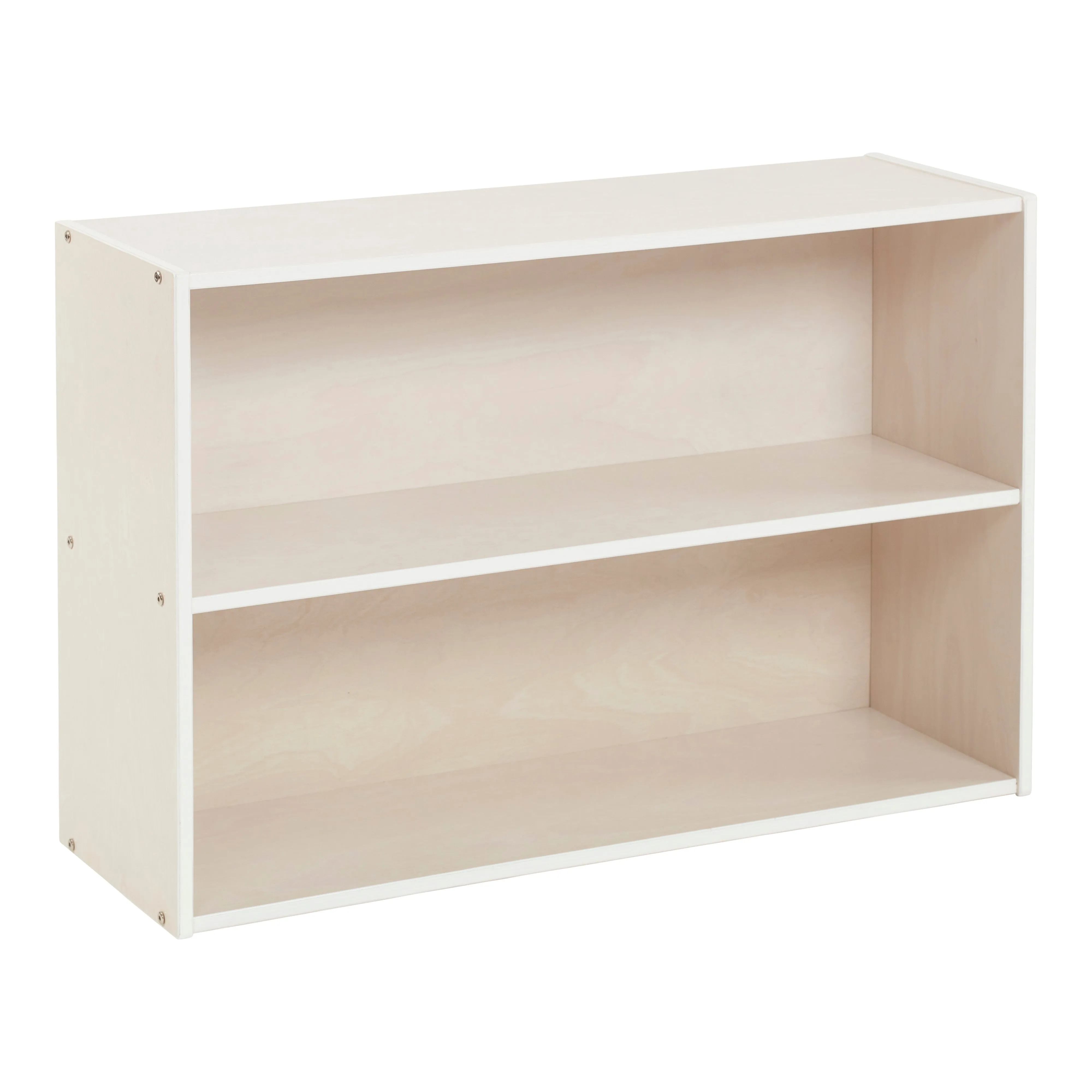 Streamline 2-Shelf Storage Cabinet with Back, 24in High