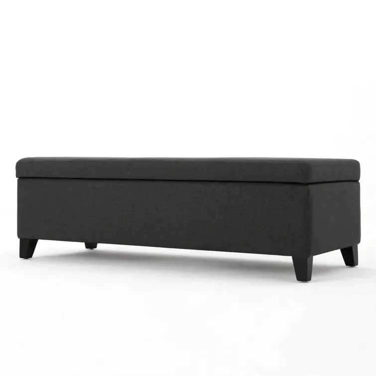 Sydney 2 Seater Fabric Storage Ottoman Bench Sette Pouffe Puffy for Foot Rest