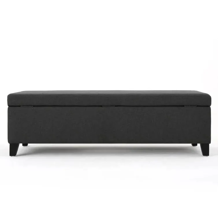 Sydney 2 Seater Fabric Storage Ottoman Bench Sette Pouffe Puffy for Foot Rest