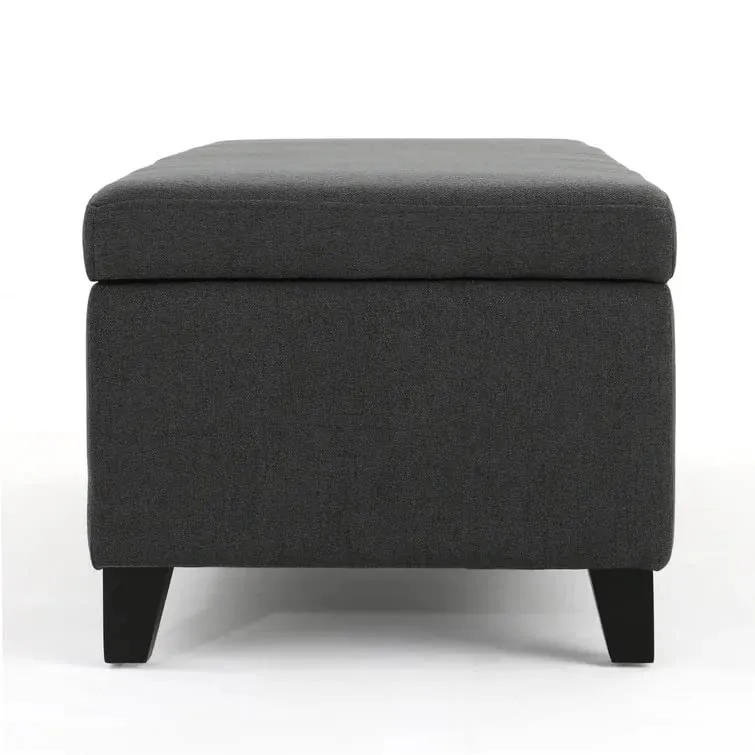 Sydney 2 Seater Fabric Storage Ottoman Bench Sette Pouffe Puffy for Foot Rest