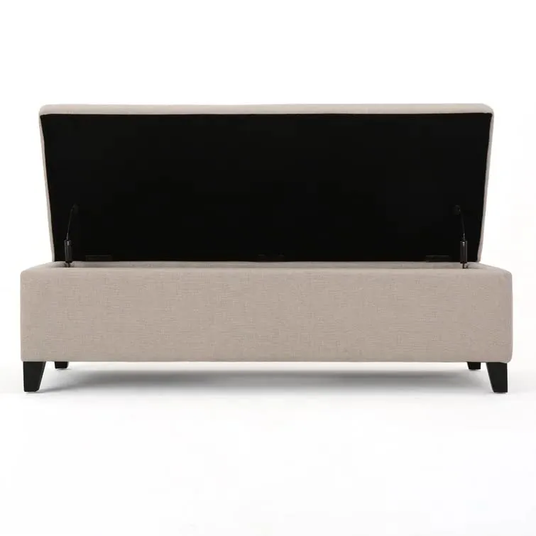 Sydney 2 Seater Fabric Storage Ottoman Bench Sette Pouffe Puffy for Foot Rest