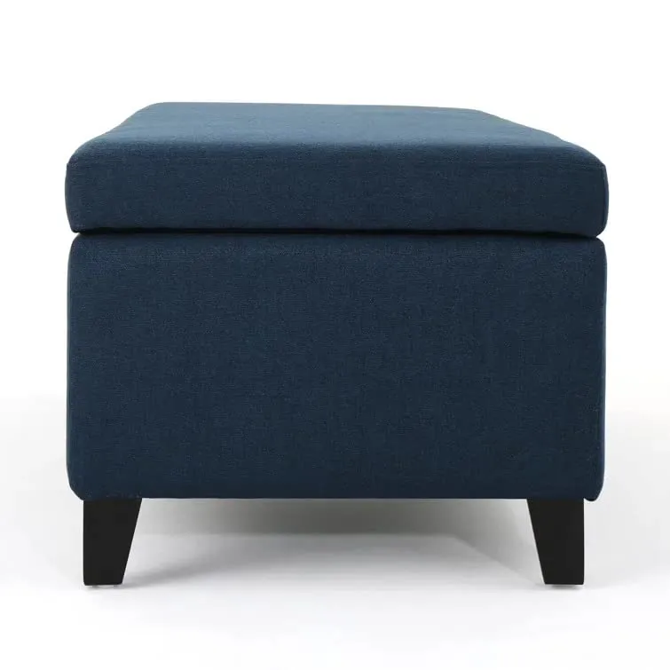 Sydney 2 Seater Fabric Storage Ottoman Bench Sette Pouffe Puffy for Foot Rest