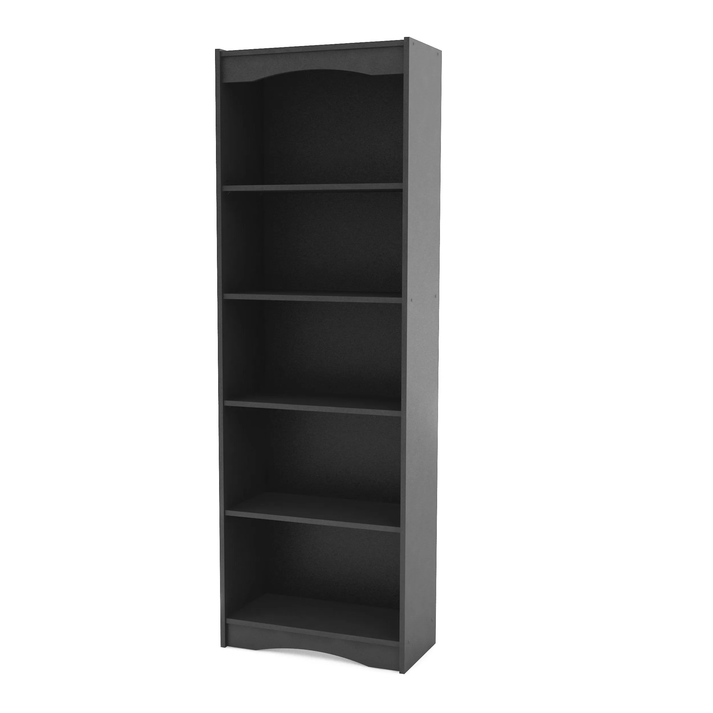 Tall Bookcase in Black, 72"