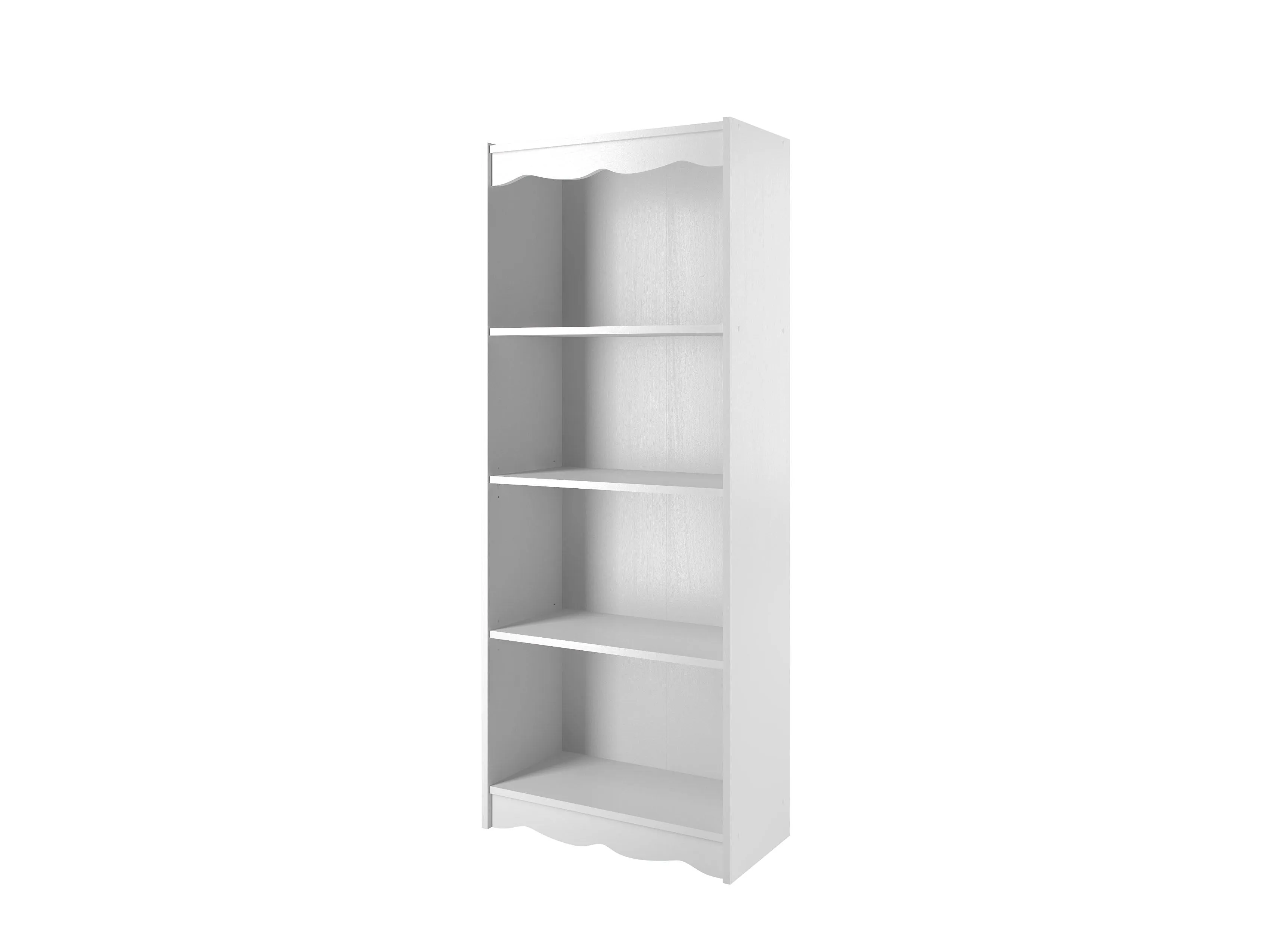 Tall Bookcase in White, 60"