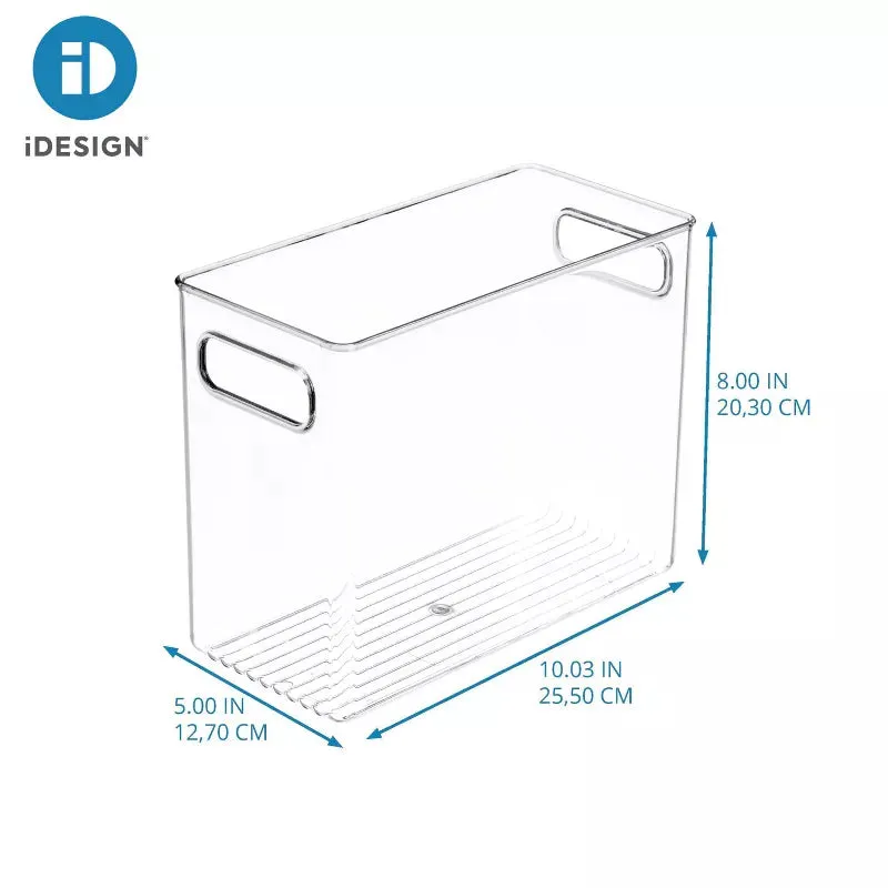 Tall Stackable Storage Bin, 10 x 5 x 8