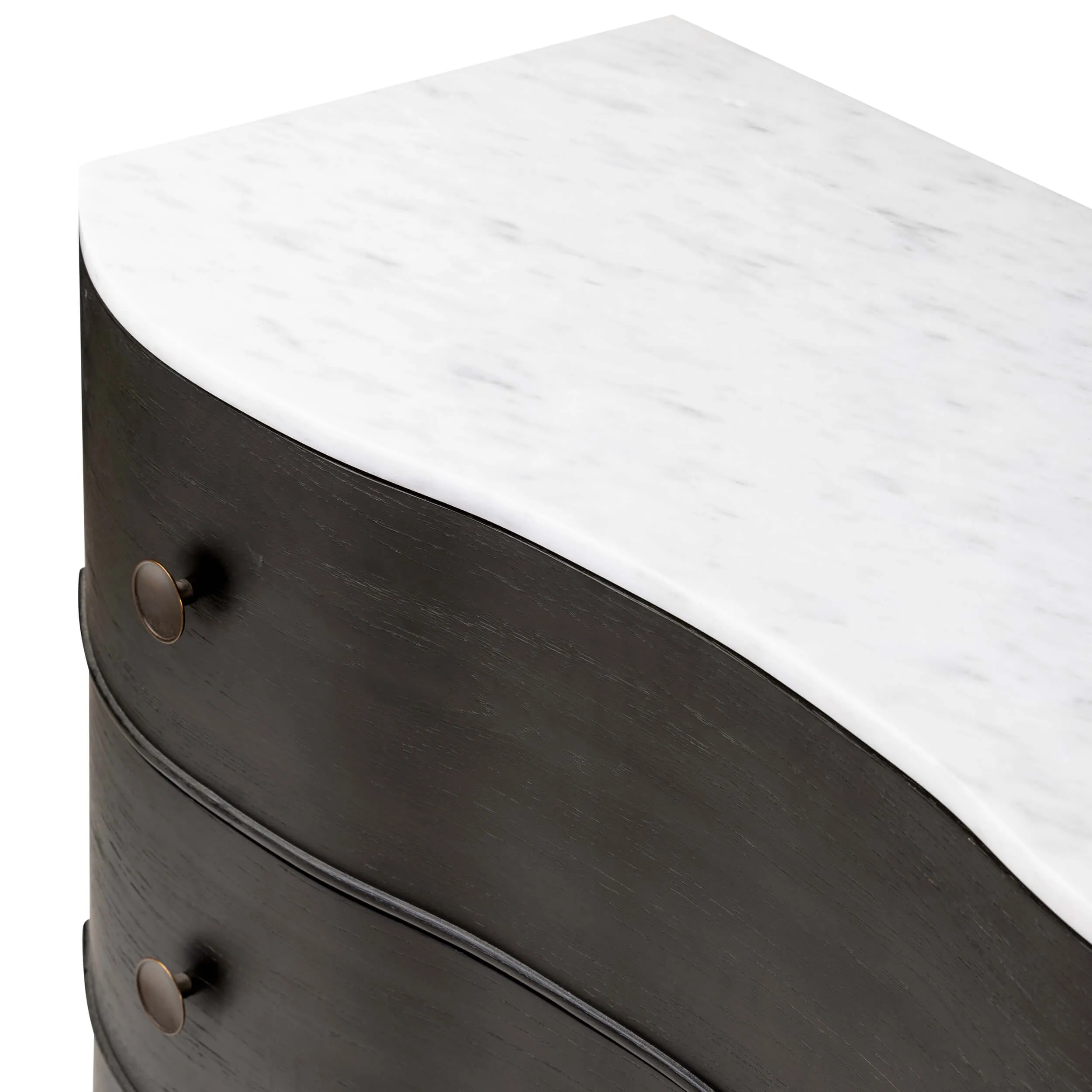 Tiago Marble Chest, Distressed Black