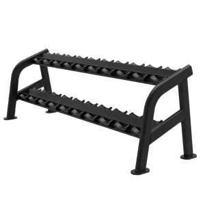 TKO 10 Pair Signature Dumbbell Saddle Rack