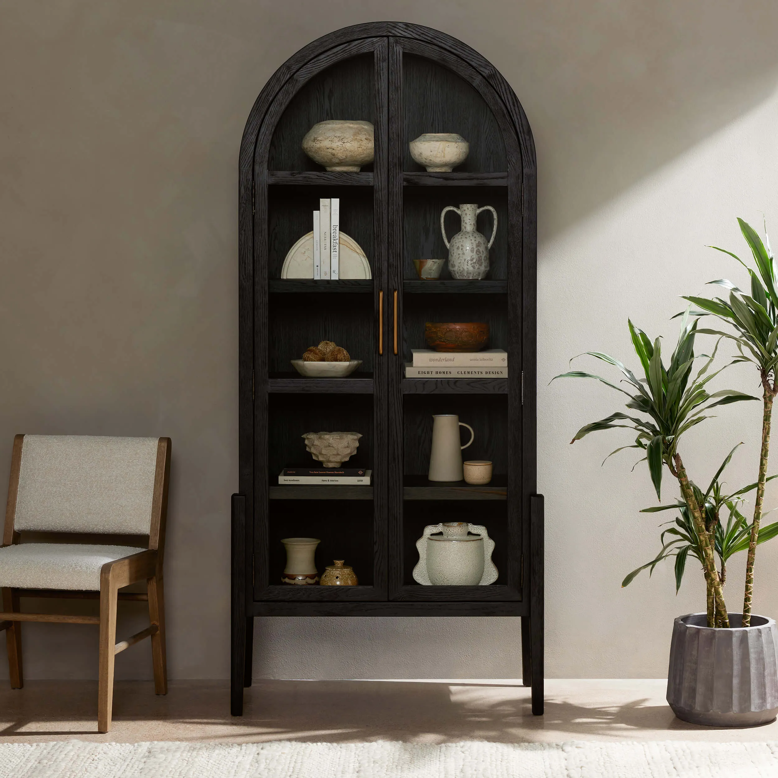 Tolle Cabinet, Drifted Matte Black Solid