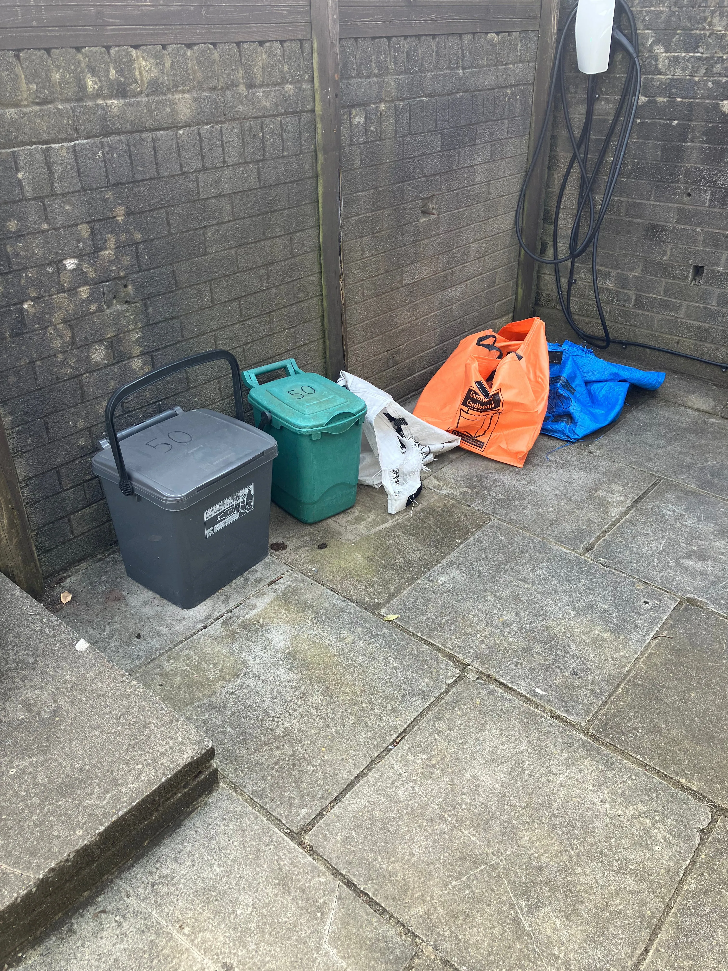 Two Recycling Storage Benches with EPDM rubber lids