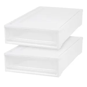 Under Bed Storage Stacking Drawer 2 Pack - 6.8 gal. (27 qt.)