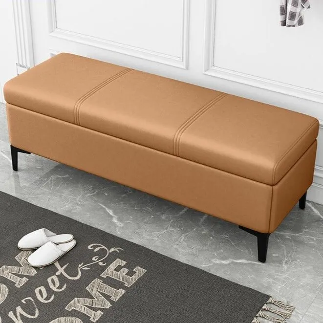 Vanity Foot Rest Ottoman Stool with Storage Bench