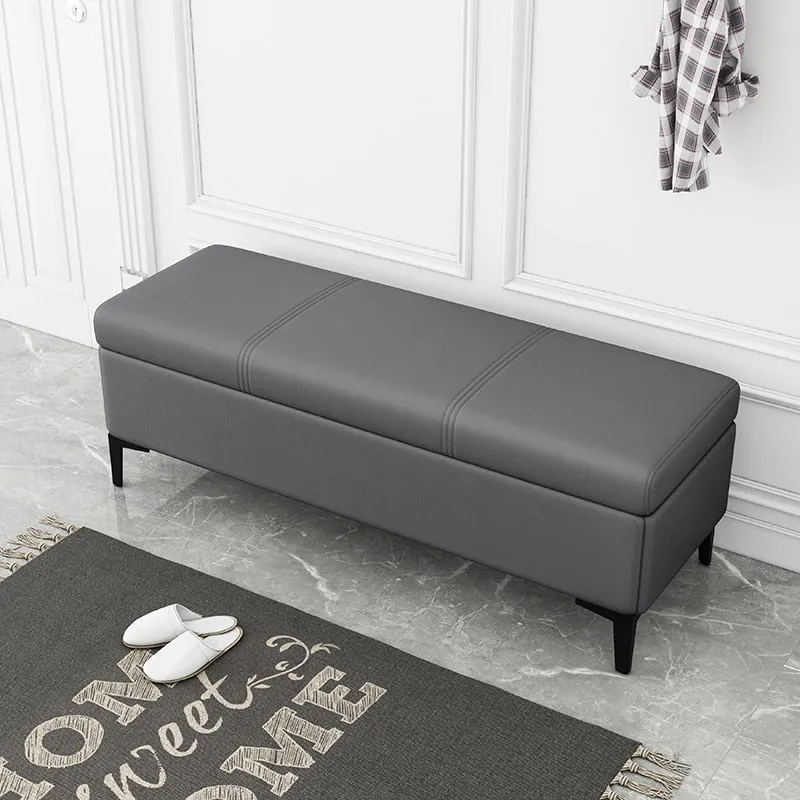 Vanity Foot Rest Ottoman Stool with Storage Bench