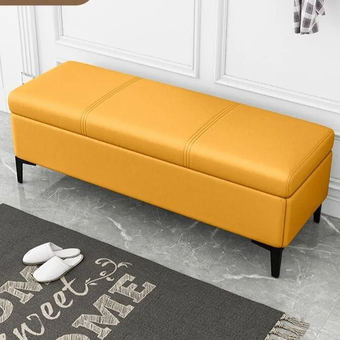 Vanity Foot Rest Ottoman Stool with Storage Bench