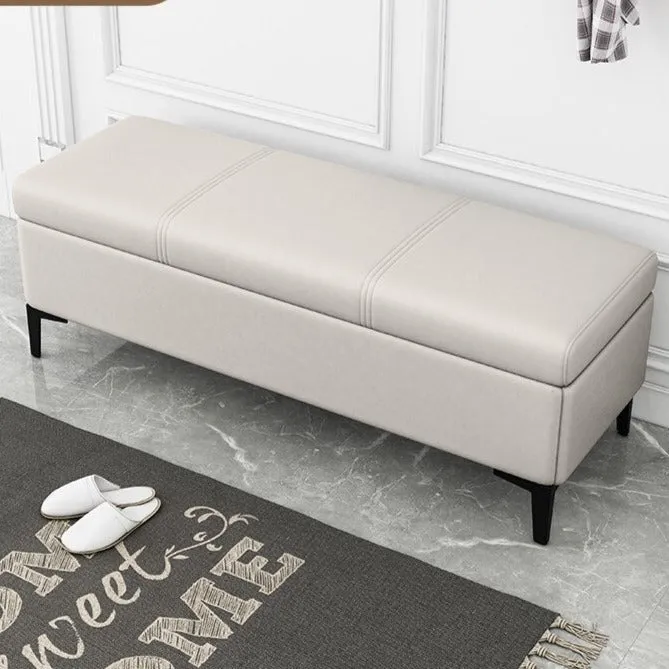 Vanity Foot Rest Ottoman Stool with Storage Bench