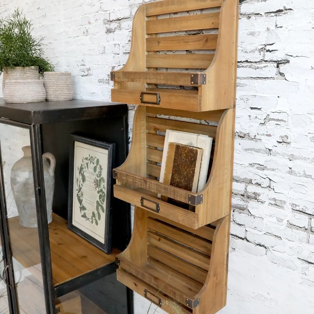 Vintage-Style Magazine Rack