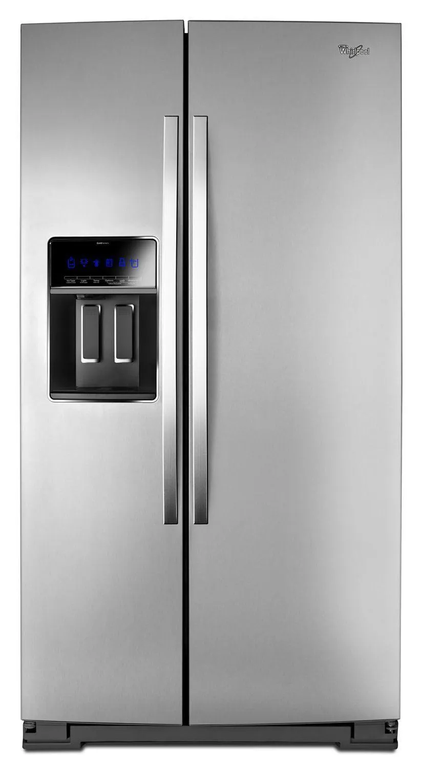 Whirlpool WRS970CIDM 36-inch Wide Side-by-Side Counter Depth Refrigerator with StoreRight Dual Cooling System - 20 cu. ft. Monochromatic Stainless Steel